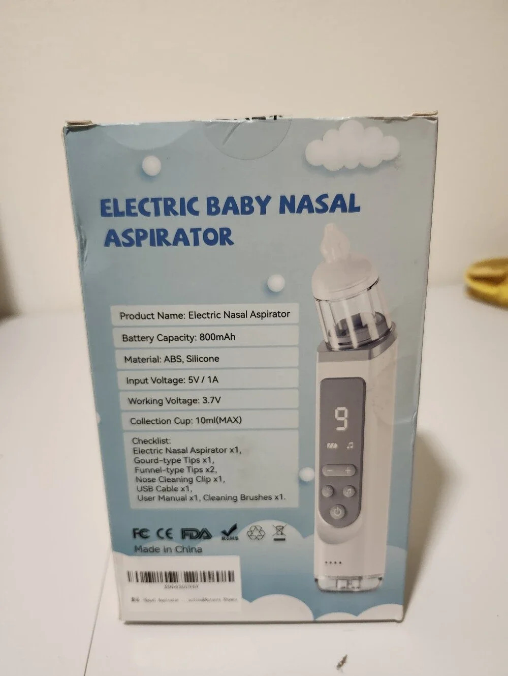 Electric Baby Nasal Aspirator Blue